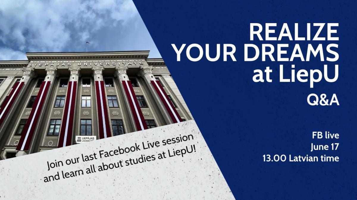 Facebook Q&A LIVE session with Liepaja University